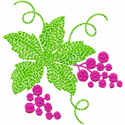 Grapes Embroidery Design 12 Grapes Embroidery Design 12